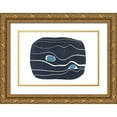thumbnail image 1 of Delamater, Rob 18x13 Gold Ornate Wood Framed with Double Matting Museum Art Print Titled - River Stones I, 1 of 4