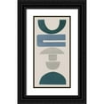 thumbnail image 1 of Delamater, Rob 18x32 Black Ornate Wood Framed with Double Matting Museum Art Print Titled - Primary Tribal Shapes IX, 1 of 4