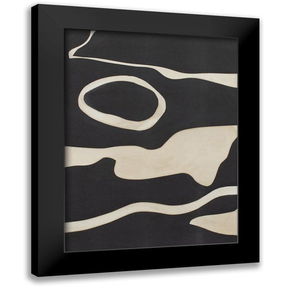 Delamater, Rob 19x24 Black Modern Framed Museum Art Print Titled - Tides in Sepia II