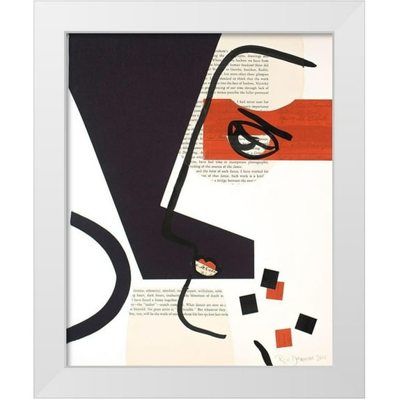 Delamater, Rob 20x24 White Modern Wood Framed Museum Art Print Titled - Faces of A Century V