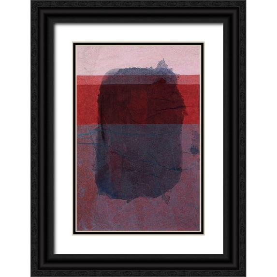Delamater, Rob 23x32 Black Ornate Wood Framed with Double Matting Museum Art Print Titled - Remembering Rothko I