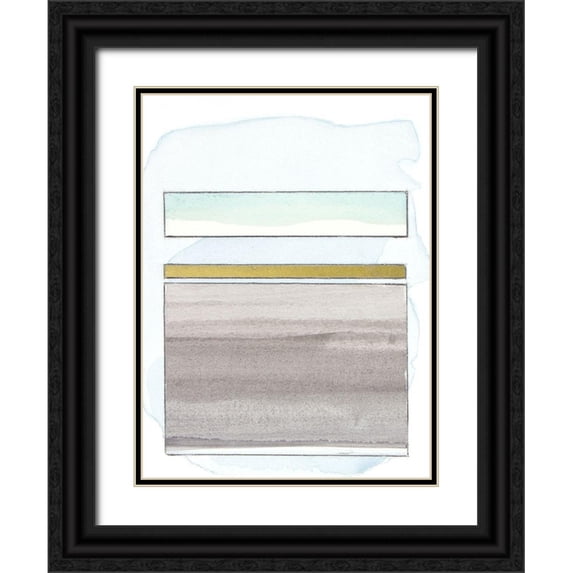 Delamater, Rob 25x32 Black Ornate Wood Framed with Double Matting Museum Art Print Titled - Pacific Horizon IV