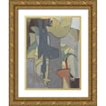 thumbnail image 1 of Delamater, Rob 25x32 Gold Ornate Wood Framed with Double Matting Museum Art Print Titled - Journeymans Papers  IV, 1 of 4