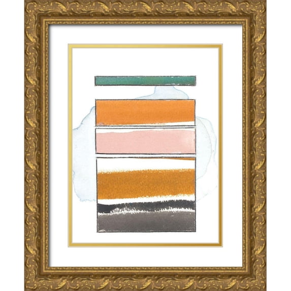Delamater, Rob 25x32 Gold Ornate Wood Framed with Double Matting Museum Art Print Titled - Pacific Horizon XII