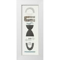 thumbnail image 1 of Delamater, Rob 9x18 White Modern Wood Framed Museum Art Print Titled - Neutral Totems I, 1 of 4