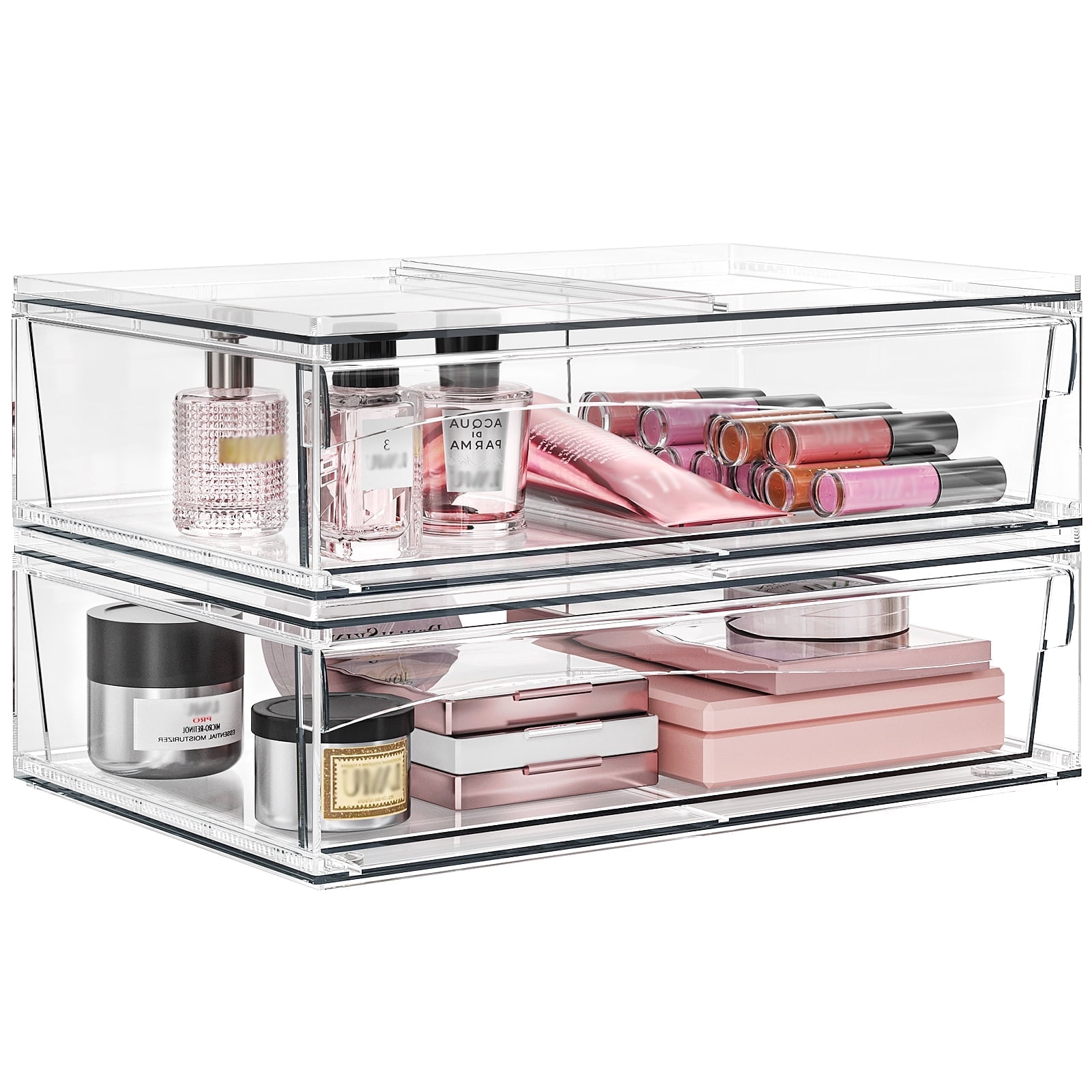 acryl aufbewahrungsbox idesign - 8 fächer aufbewahrungsbox