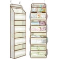 thumbnail image 1 of LazySpin Over The Door Hanging Organizer 1 Pack, Beige, 1 of 9