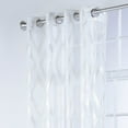 thumbnail image 1 of Delancey Metallic Print Sheer Grommet Window Panel, 1 of 5
