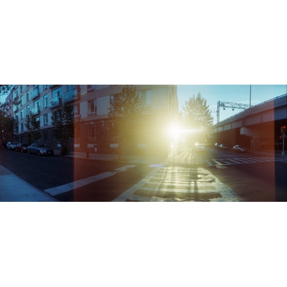 Delancey Street at sunrise, Lower East Side, Manhattan, New York City, New York State, USA Poster Print (27 x 9)