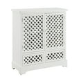 thumbnail image 1 of Delaney 2-Door 2-Drawer Cabinet, Distressed White, 1 of 9
