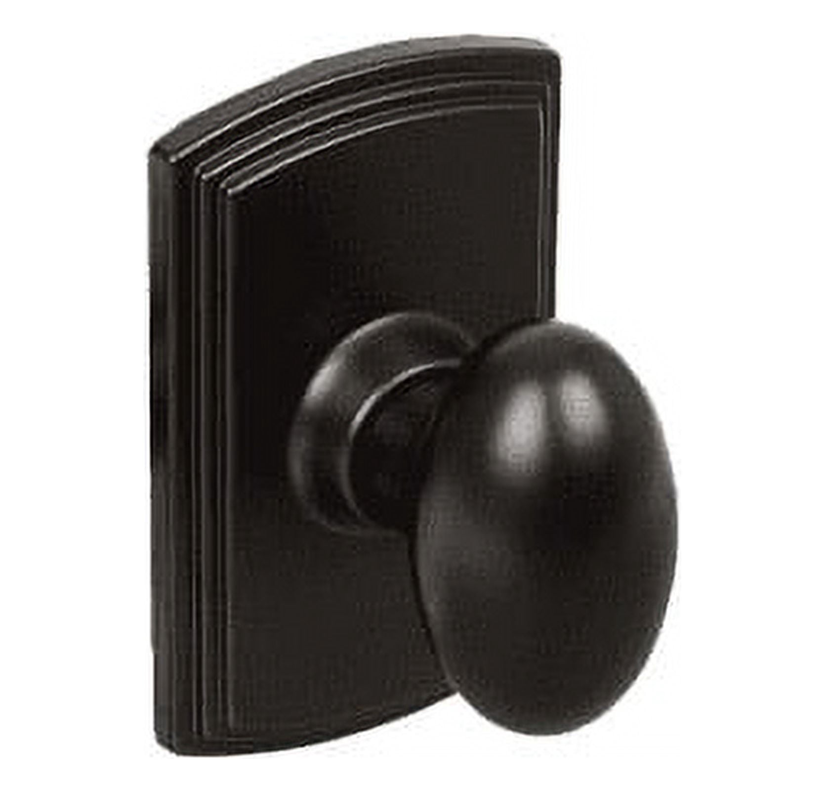 Delaney 367504R Italian Collection Canova Series Interior Door Knob Set - Black