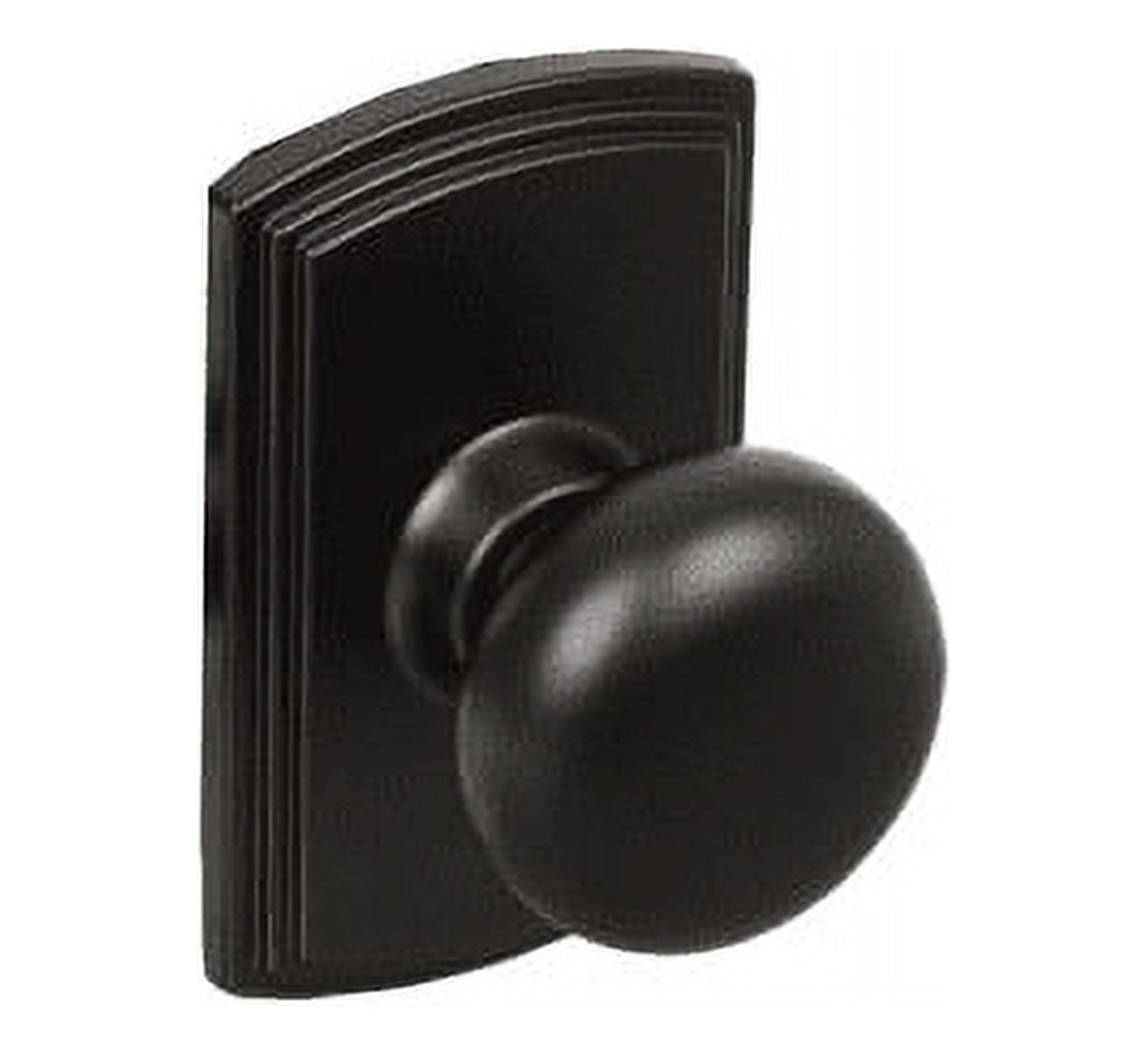 Delaney 367604R Italian Collection Santo Series Interior Door Knob Set - Black
