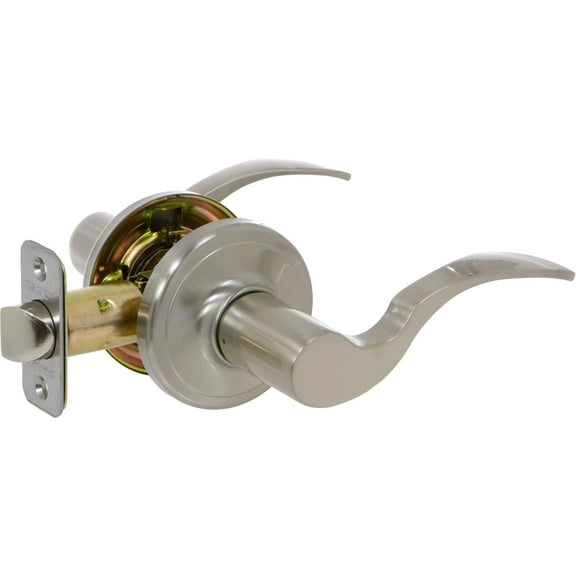 Delaney 502T-Sy Shelby Series Privacy Door Lever Set - Nickel