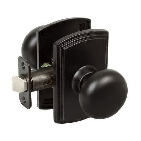 Delaney Italian Collection 364604 Santo Knob - Passage, Black