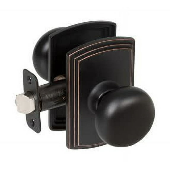 Delaney Italian Collection 364607 Santo Knob - Passage, Edged Bronze