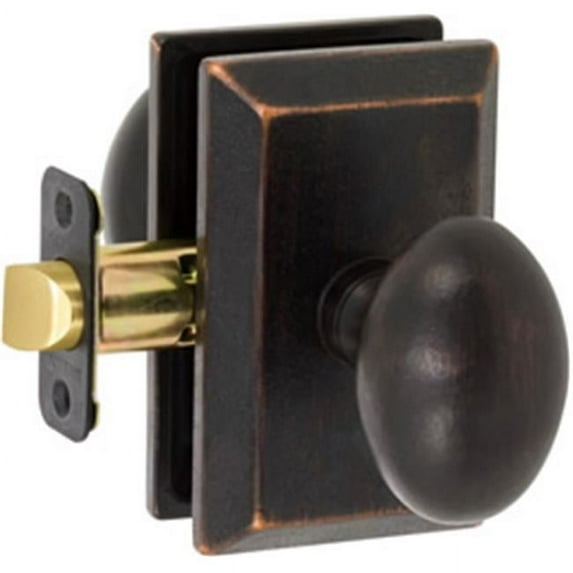 Delaney Designer 682300S Sorrento Series Privacy Door Knob Set With Square Backplate
