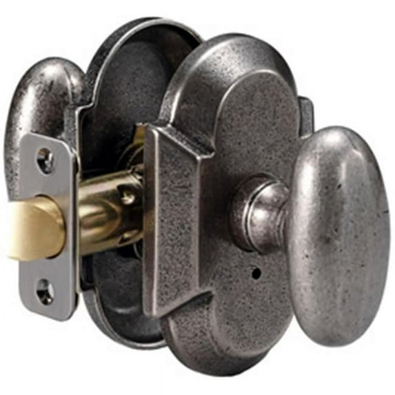 Delaney Designer 682408C Rosa Series Privacy Door Knob Set With Curved Backplate