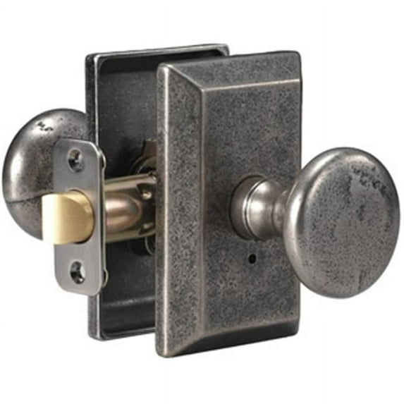 Delaney Designer 684508S Tulum Series Passage Door Knob Set With Square Backplate