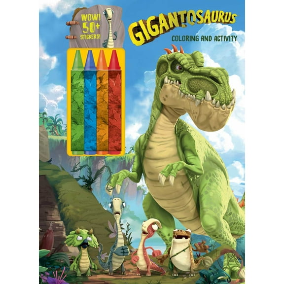 Gigantosaurus: Coloring and Activity Book with Crayons, 48 pages (Paperback)