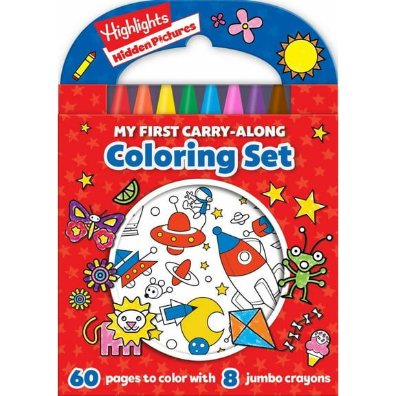 Delaney Foerster: Highlights: My First Hidden Pictures Carry-Along Coloring Set, 136 pages (Paperback)