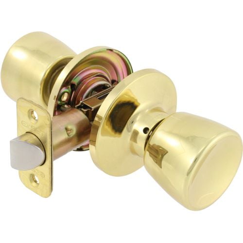 Delaney Hardware 102T-GL-US3-Privacy Galway Knob Privacy, Bright Brass