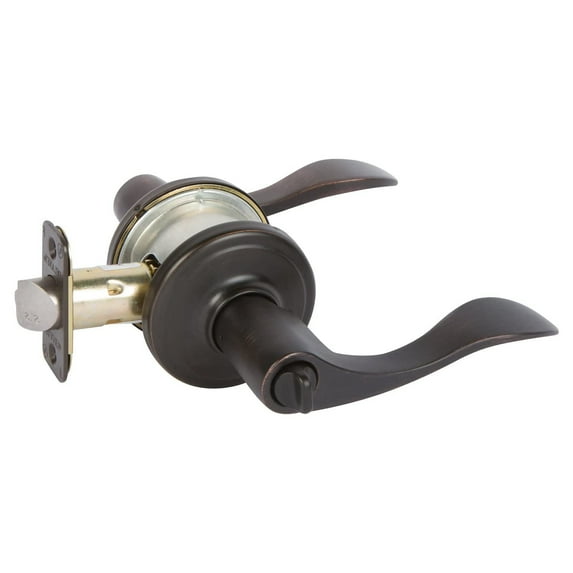 Delaney Hardware Lashbrook Lever Privacy Tuscany Bronze