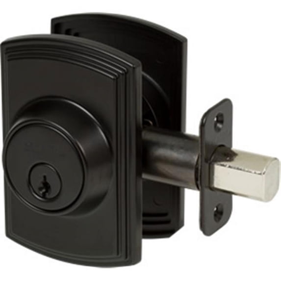 Delaney Italian Collection 372004 Deadbolt - Single Cylinder, Black