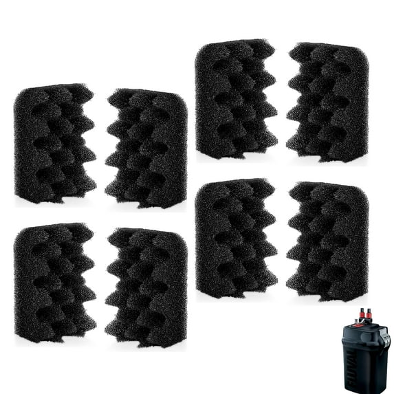 Delapan 306 Bio-Foam Pad Replacement for Fluval 304/305/404/405/406 A-237 Block Pad Canister Filter Filtration Systems - 8 Packs
