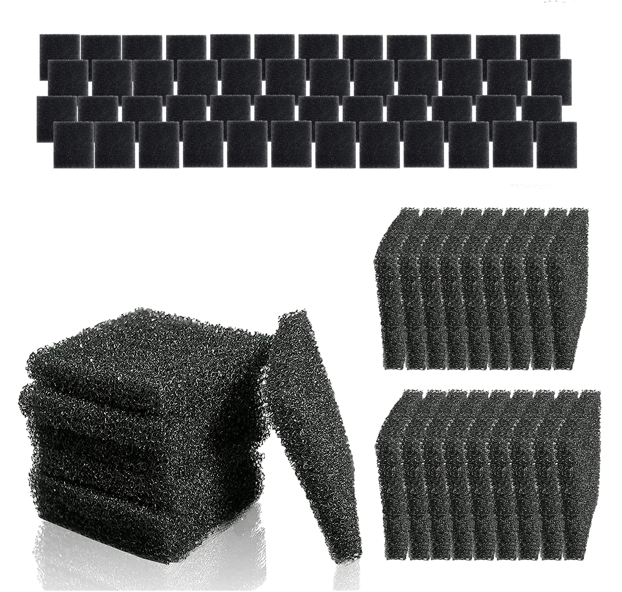 Delapan 90-Pack Pump Filter Sponge Compatible with AeroGarden Pumps Replacement Filters
