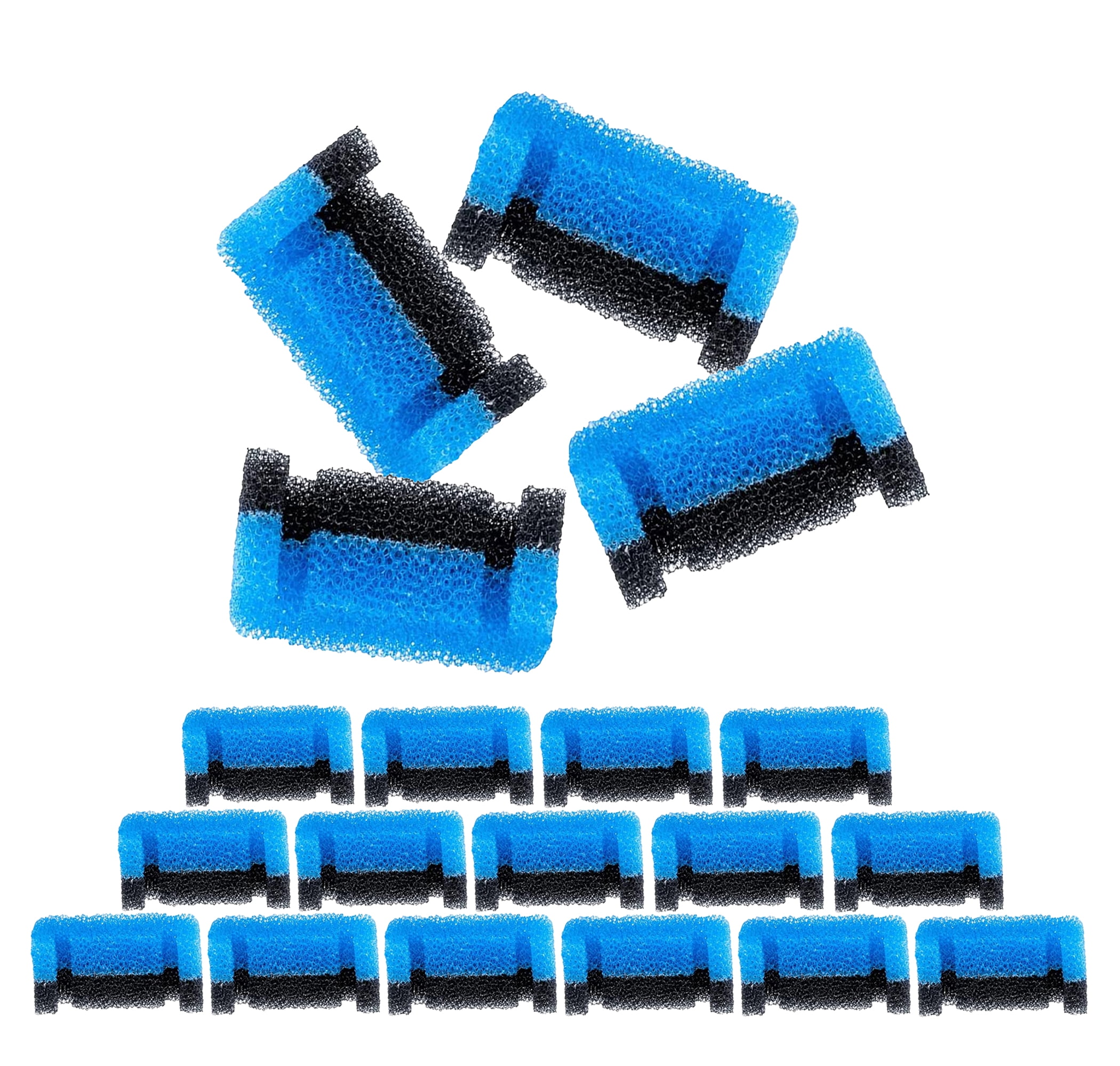 Delapan Cat Fountain Foam Filter Replacement, 24 Packs for 84 oz/2.5 L Cat Automatic Water Fountain