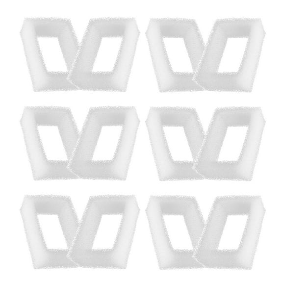 Delapan Cat Water Fountain Filters for 67oz/2L Pet Fountain DR-DC-160 Water Pump, 12 Pack Sponges