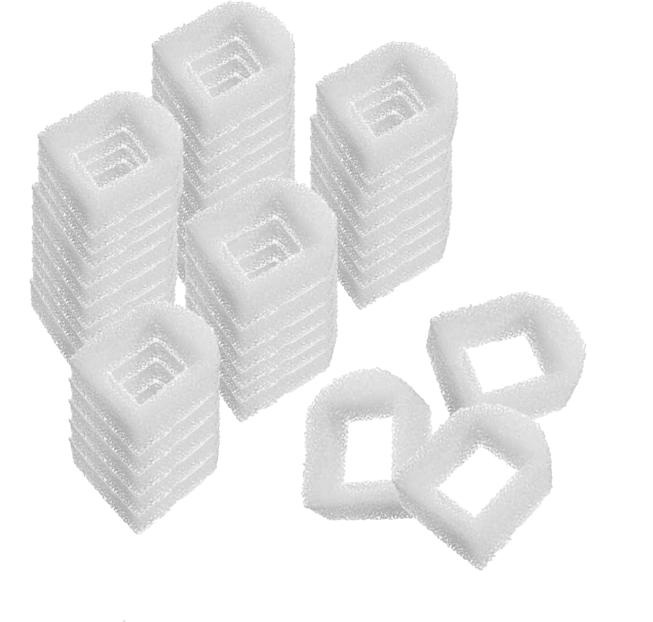 Delapan Cat Water Fountain Filters for Drinkwell Stainless Steel 360 Fountain Water Pump, 48 Pack Sponges