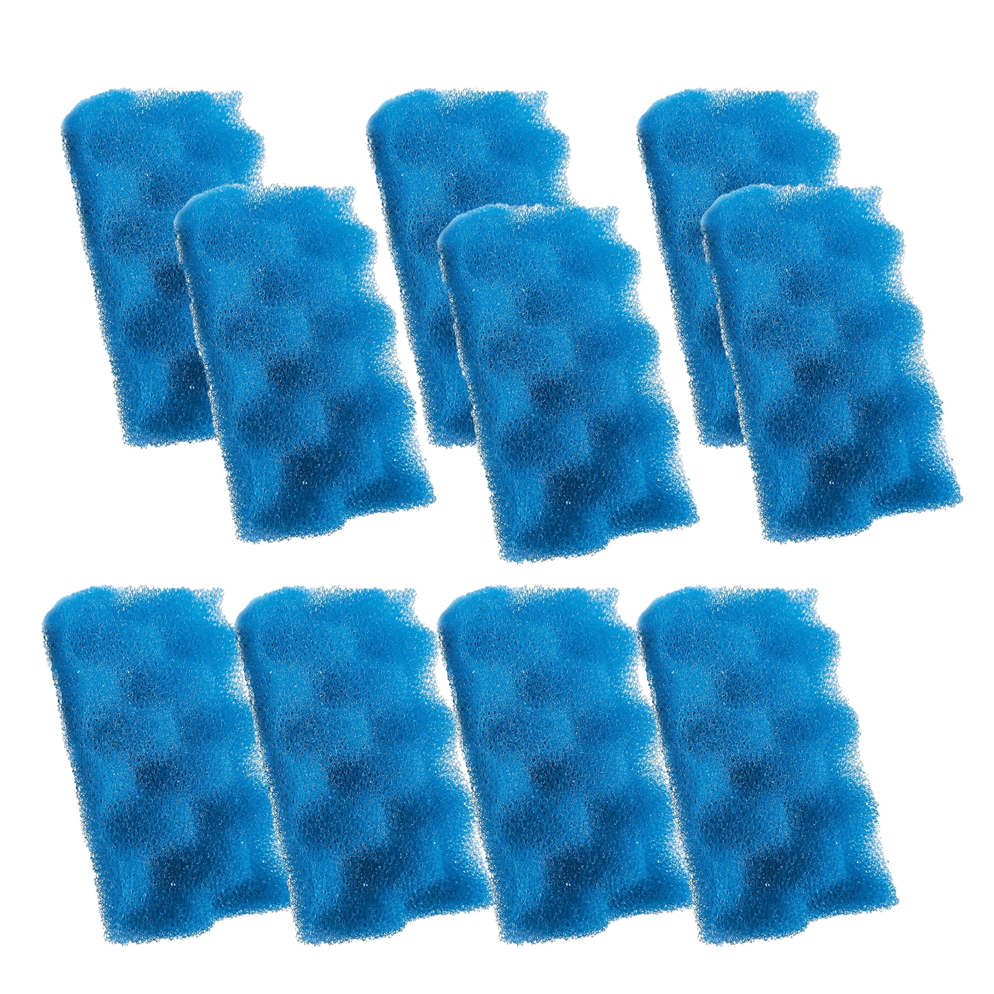Delapan Fish Foam Bio-Filter Sponges Compatible with Canister Filters and Fluval 106 107 Aquarium Filter Media, 10 Pack