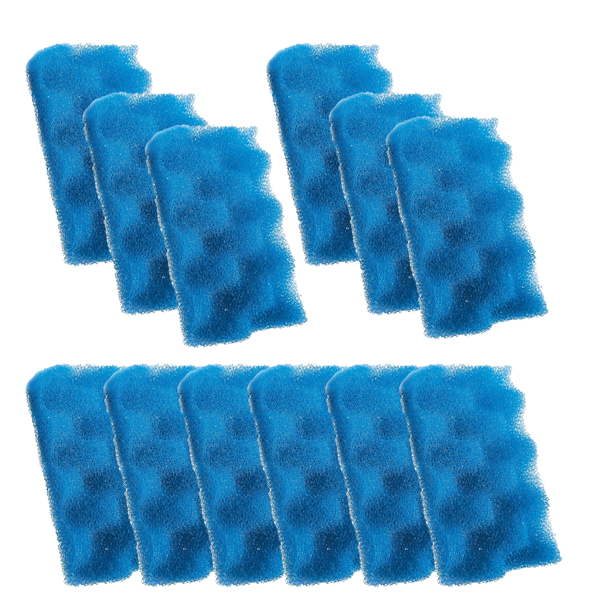 Delapan Fish Foam Bio-Filter Sponges Compatible with Canister Filters and Fluval 106 107 Aquarium Filter Media, 12 Pack