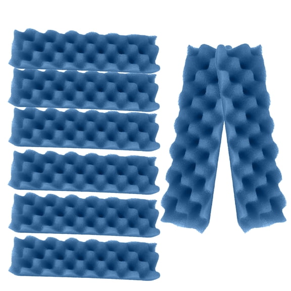 Delapan Fish Foam Bio-Filter Sponges Compatible with Canister Filters and Fluval 406, 407 Aquarium Filter Media, 8 Pack