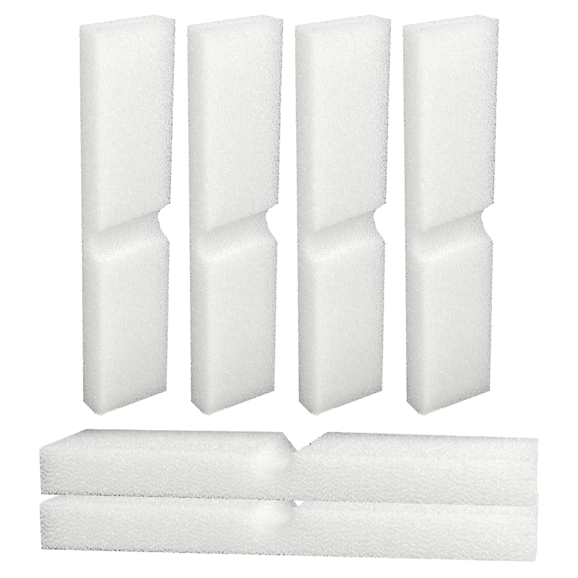 Delapan Fish Foam Pre-Filter Sponges for Canister Filters and Fluval Fx4 FX5 FX6 Aquarium Filter Media, 6 Pack