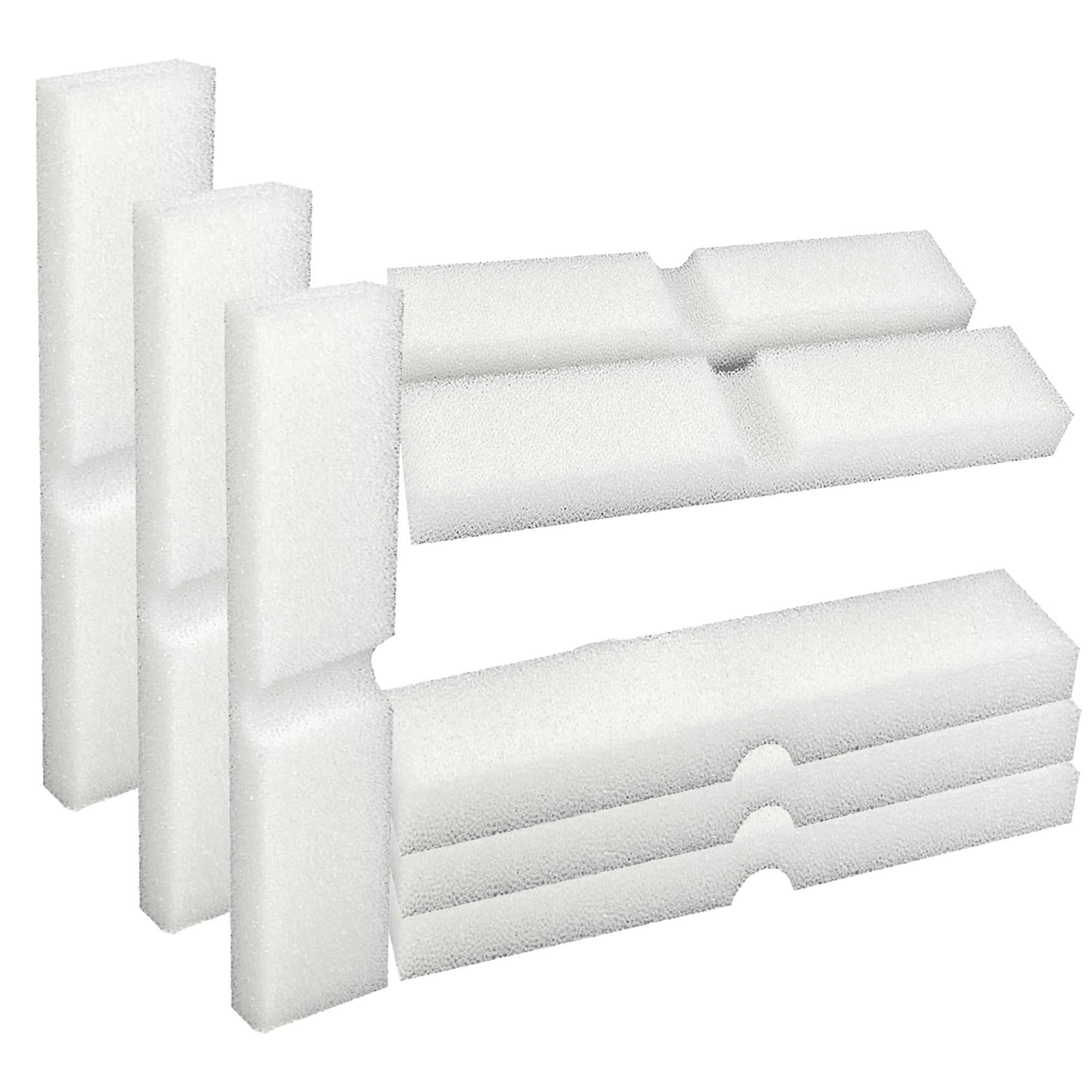 Delapan Fish Foam Pre-Filter Sponges for Canister Filters and Fluval Fx4 FX5 FX6 Aquarium Filter Media, 8 Pack