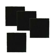 Delapan Fume Extractor Filters fits 5 1/8" x 5 1/8" x 3/8 Solder Smoke Absorber Hakko Xytronic Aoyue 486 Activated Carbon Filter Replacement, 4-Pack