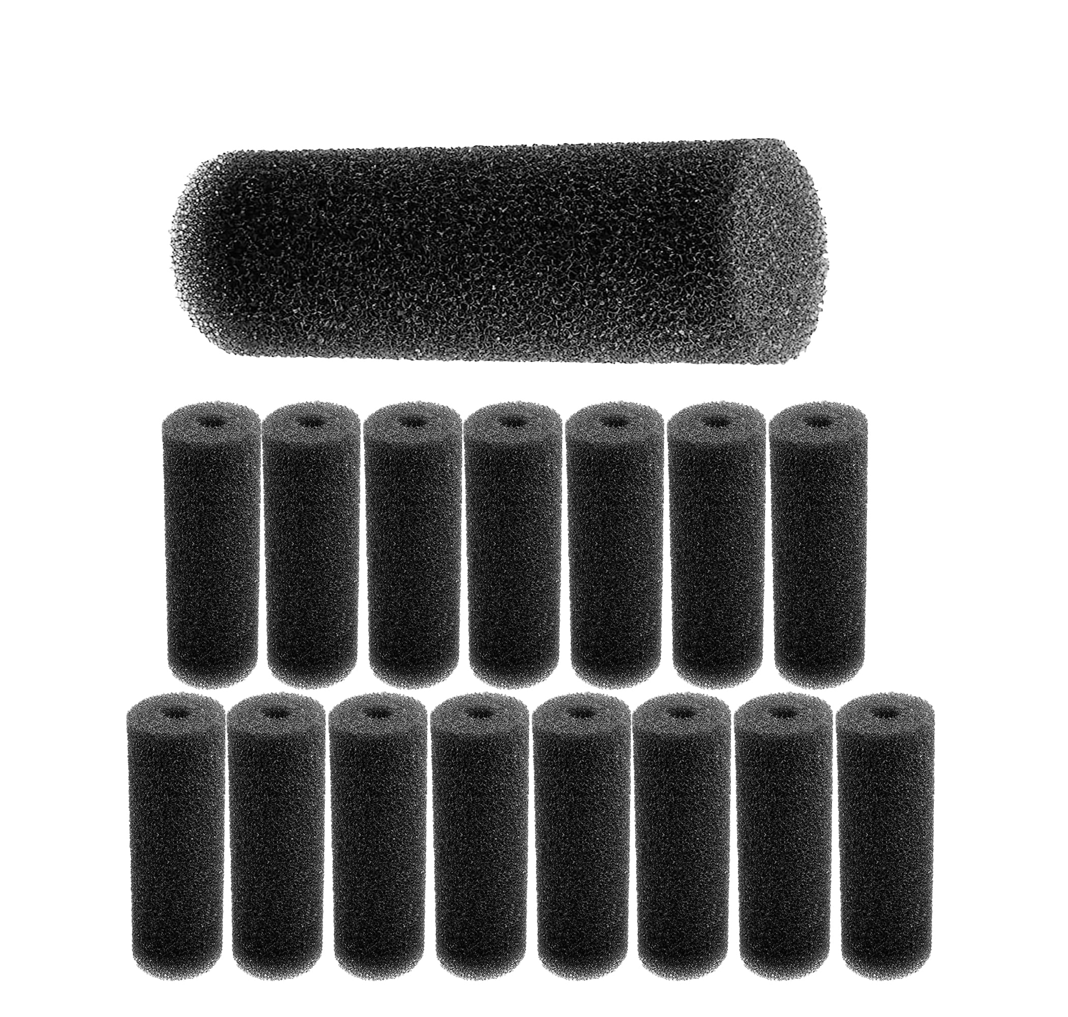 Delapan 5.9" Pre-Filter Foam Replacement Sponge Filtration Kit for Aquarium Fish Tank, 18 Pack
