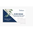 thumbnail image 1 of Delara Eucalyptus Tencel Lyocell Euro Pillow Shams 26"x26", Set of 2, Cooling, Silky Soft, Moisture-Wicking, Breathable, White, 1 of 7
