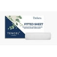 thumbnail image 1 of Delara 100% Eucalyptus TENCEL Lyocell California King Fitted Sheet Set, 3-Piece , Cooling, Silky Soft, Moisture-Wicking, Breathable, White, 1 of 7