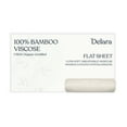 thumbnail image 1 of Delara 100% Viscose Derived from Bamboo Flat Sheet 108x105 - Ultra-Soft, Cooling, and Moisture-Wicking, Luxury Flat Bed Sheets for Hot Sleepers, 1 of 6
