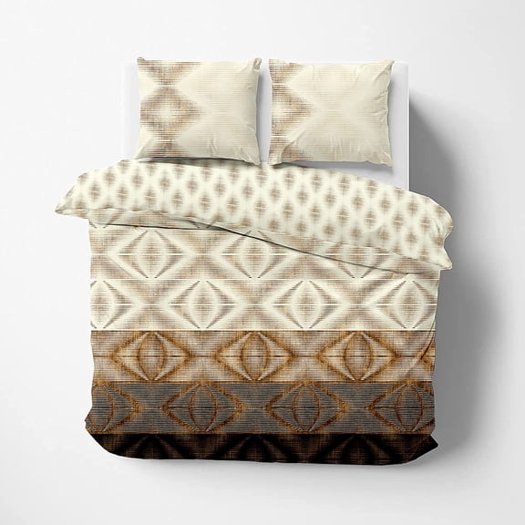 Delara Organic Cotton Duvet Sets 300 Thread Count, 3 Piece Duvet Cover with 2 Shams, King
