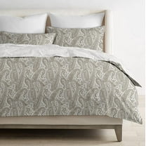 Delara Organic Cotton Duvet Sets 300 Thread Count, 3 Piece Duvet Cover with 2 Shams, Queen