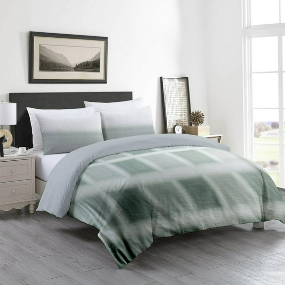 Delara Organic Cotton Duvet Sets 300 Thread Count, 3 Piece Duvet Cover with 2 Shams, King