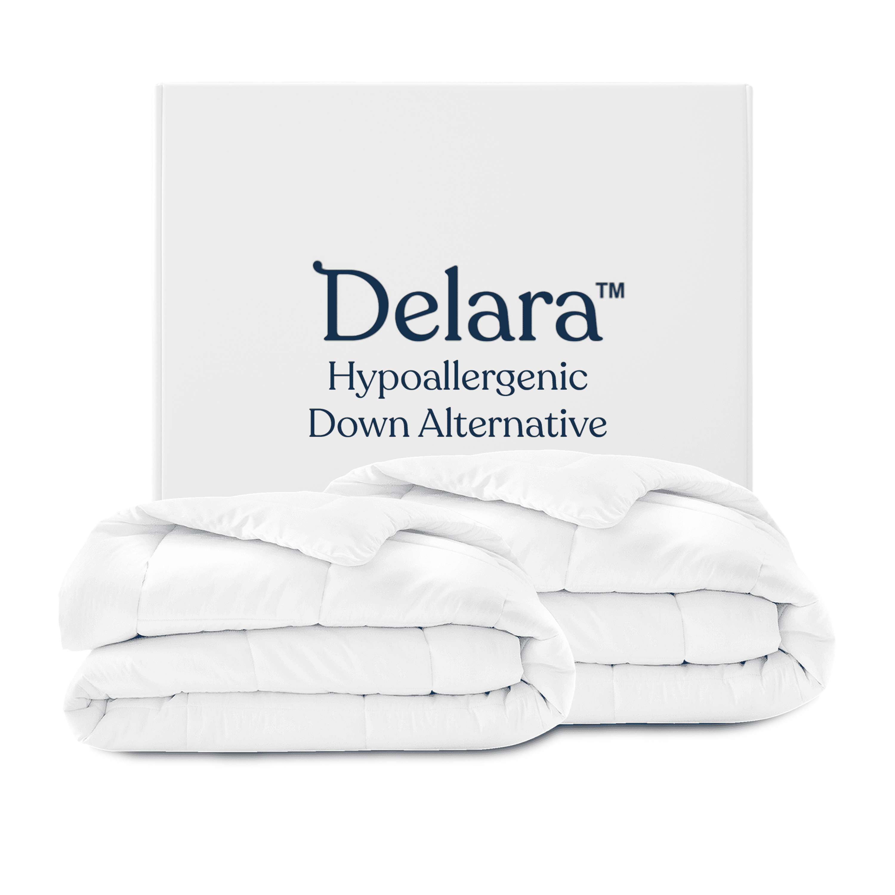 Delara Down Alternate Twin Duvet Insert 68"x86", GOTS Certified, Multi-Functional Snappable, 2 Comforters - 1 x 150 GSM, 1 x 350 GSM