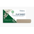 Delara GOTS Certified 100 Organic Cotton Flat Sheets, 400TC Long