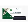 thumbnail image 1 of Delara GOTS Certified 100% Organic Cotton Full Fitted Sheet 54"x75", 400TC Long Staple, Ultra Soft, Breathable, 17" Deep Pocket, Dark Grey, 1 of 7