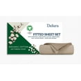 thumbnail image 1 of Delara California king 3-Piece GOTS Organic Cotton Fitted Sheet Set, 400TC Long-Staple, Moisture-Wicking, Smooth & Breathable, Deep Pocket, Natural, 1 of 8