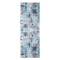 thumbnail image 1 of Delara 2.5'x10' Machine Washable Area Rug, Soft & Durable, Non-Slip, Stain Resistant, Frosted Azure, for Bedroom, Living & Dining Room, 1 of 7